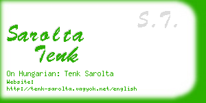 sarolta tenk business card